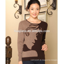 100% Kaschmir stricken Damenmode Pullover